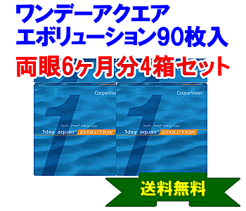 ワンデーアクエアエボリューション 90枚入4箱セット