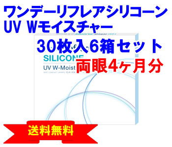 ワンデーリフレアシリコーンUV Wモイスチャー6箱セット