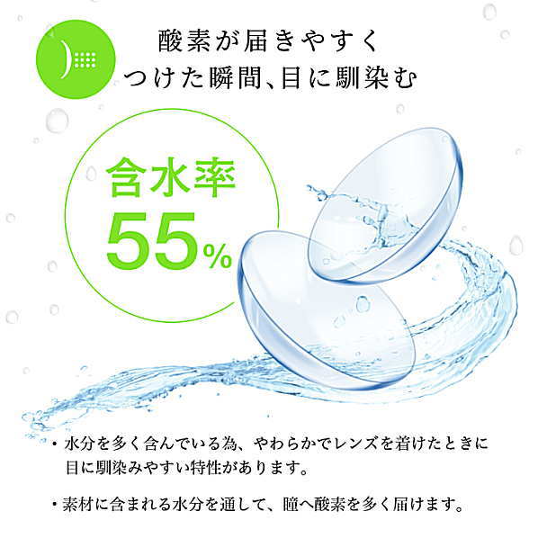 エルコンワンデー55の含水率