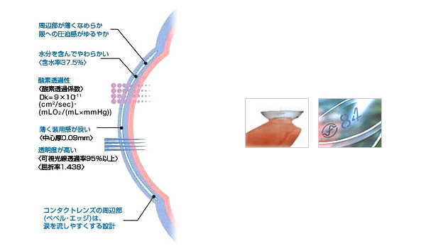 メニコンソフトMA含水率
