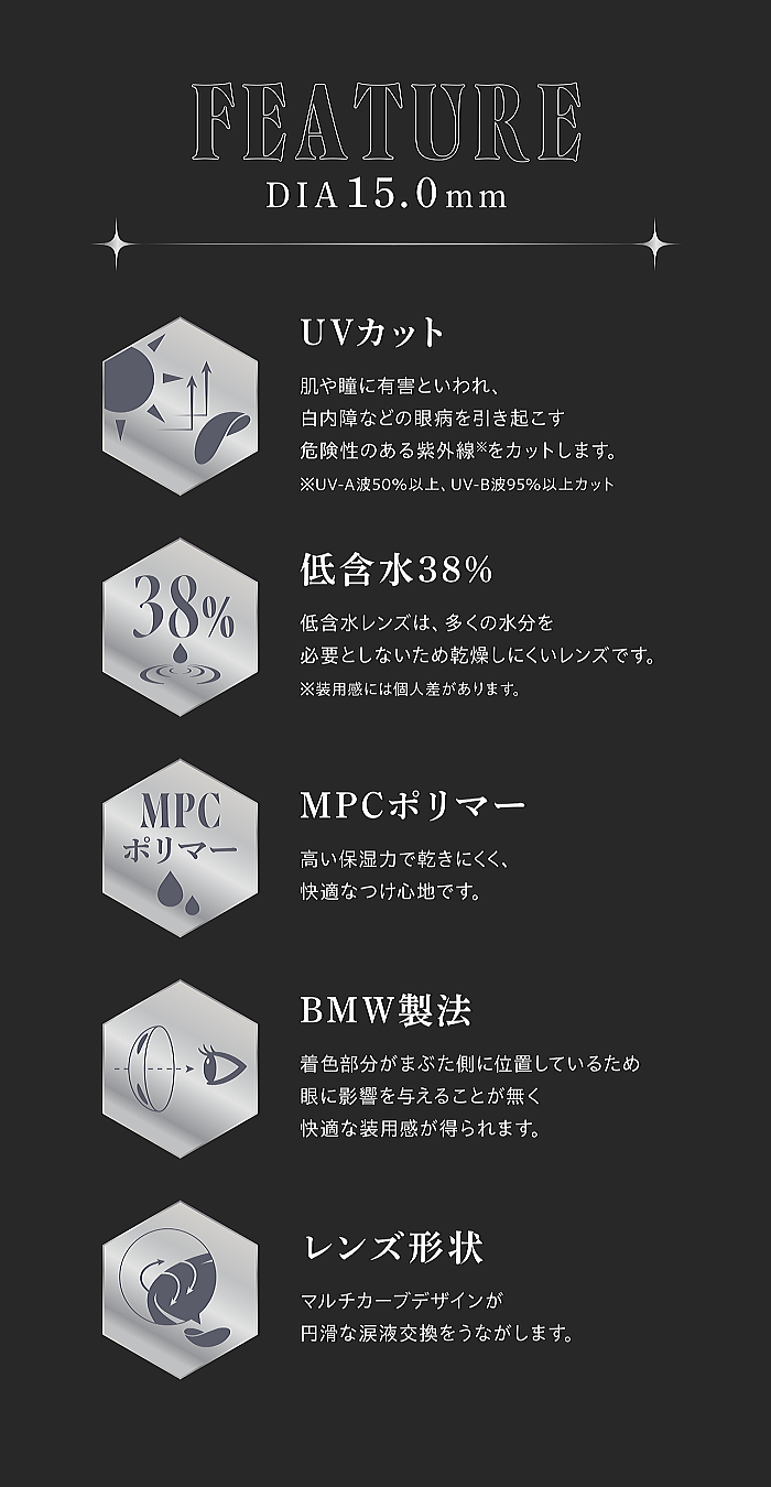 リセイ(RESAY)DIA15.0mmの素材特性1
