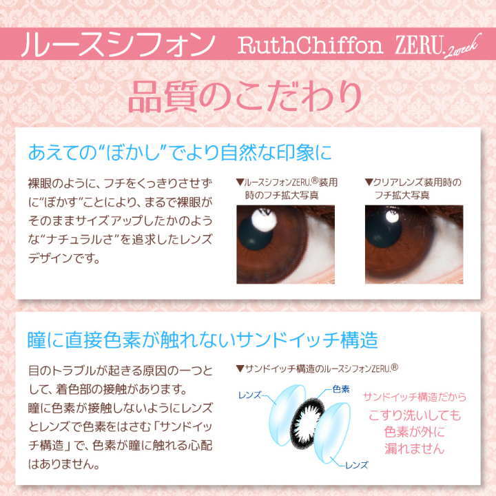 ルースシフォンゼル ZERUの品質
